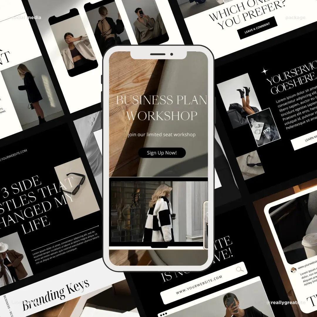100 Aesthetic Canva Templates for Instagram Posts - Ideal for Bloggers and Influencers