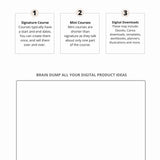Digital Products Success Planner - Canva Template with MRR
