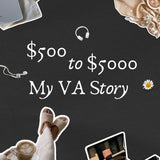 Virtual Assistant Canva Templates | 50 Dark Aesthetic Carousel Posts | PLR + MRR