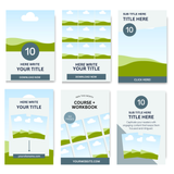 20 Pinterest Canva Templates - Customizable & Resellable with PLR and MRR - Available in Blue & Pink