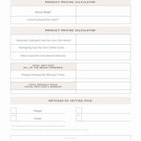 Digital Products Success Planner - Canva Template with MRR