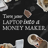 Virtual Assistant Canva Templates | 50 Dark Aesthetic Carousel Posts | PLR + MRR