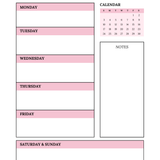 Coquette Digital Planner | 50-Page Canva Template PLR & MRR