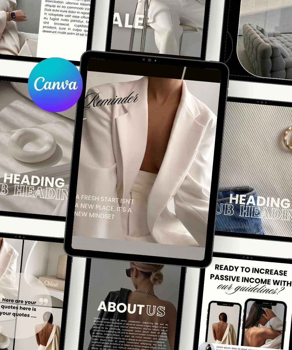 Aesthetic Instagram Canva Templates Bundle