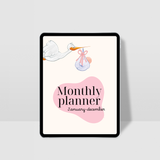 Pregnancy Digital Planner | 35-Page Canva Templates PLR & MRR
