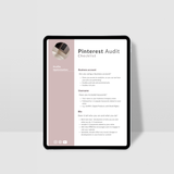 Pinterest Audit Checklist PDF