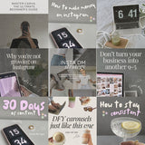 Instagram Growth Bundle PLR – Editable Canva Templates