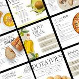 50 Food and Nutrition Instagram Post Templates with MRR & PLR