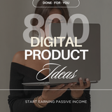 800 Digital Product Ideas with PLR & MRR