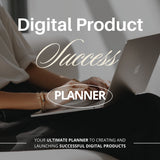 Digital Products Success Planner - Canva Template with MRR