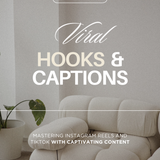 30 Days of Viral Instagram & TikTok Hooks and Caption + Canva Guide | PLR + MRR