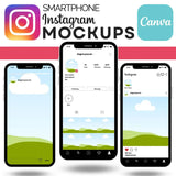 Instagram 6 Profile Mockup | Editable Canva Template | Instant download