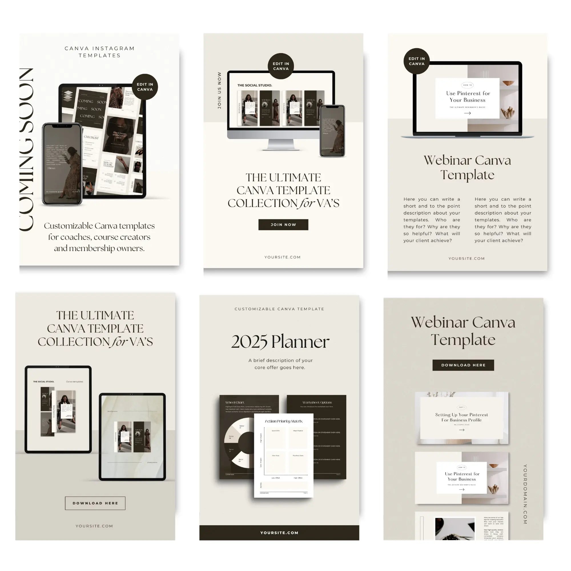 Canva Pinterest Template