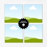 Editable Canva Template: Digital Papers Etsy Mockup for 20 Listings