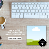 Editable Canva Template: Digital Papers Etsy Mockup for 20 Listings