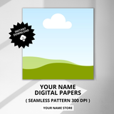 Editable Canva Template: Digital Papers Etsy Mockup for 20 Listings