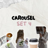 90 Aesthetic Instagram Carousel Templates | PLR + MRR + Stickers