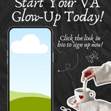 Virtual Assistant Canva Templates | 50 Dark Aesthetic Carousel Posts | PLR + MRR