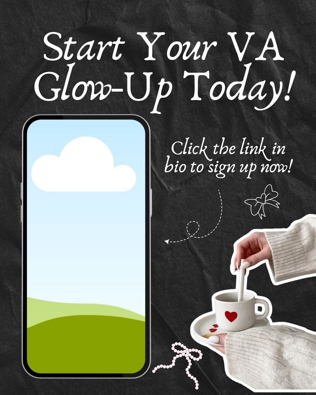 50 Virtual Assistant Canva Templates | Dark Aesthetic Carousel Posts | PLR + MRR