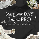 Virtual Assistant Canva Templates | 50 Dark Aesthetic Carousel Posts | PLR + MRR