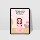Pregnancy Digital Planner | 35-Page Canva Templates PLR & MRR