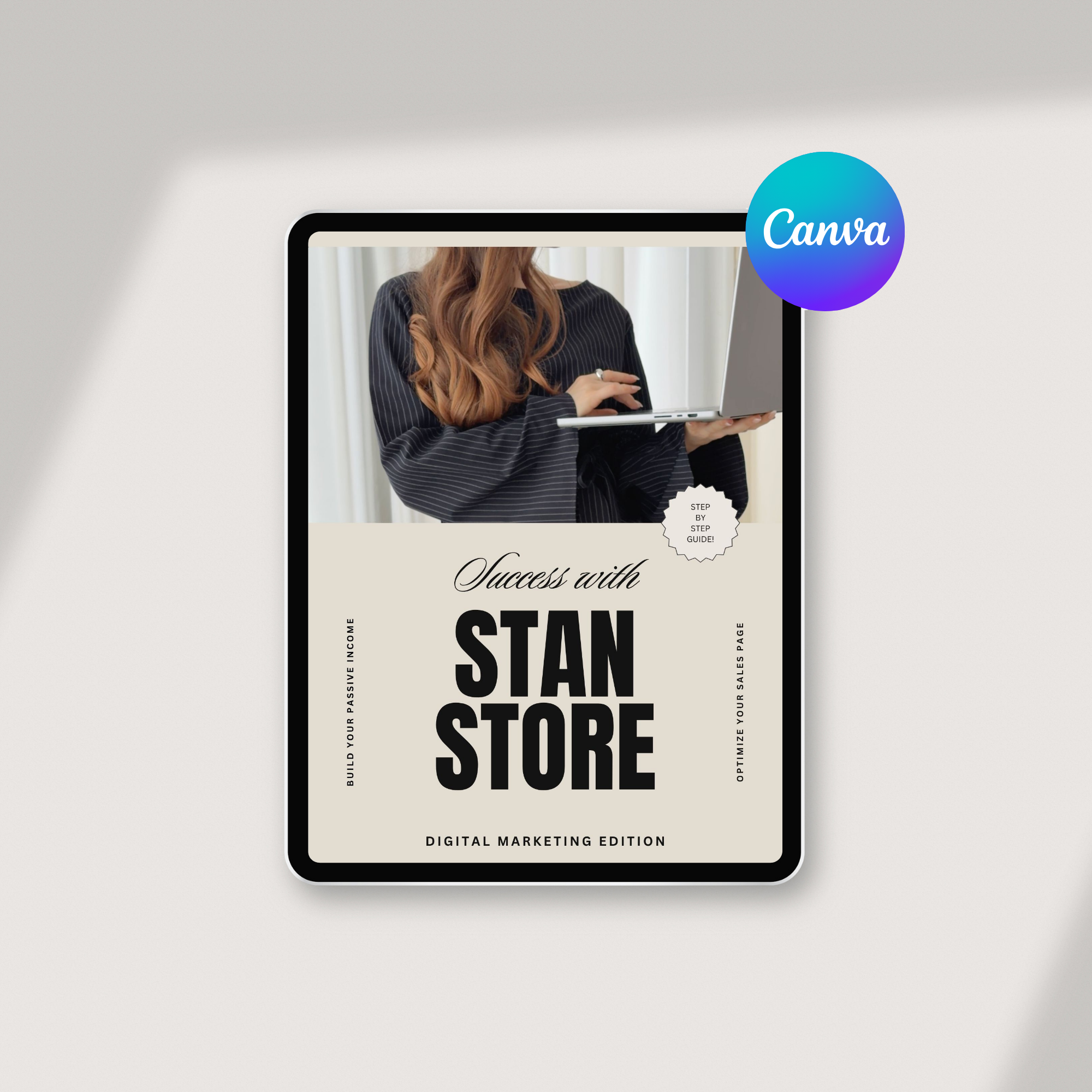 Stan Store Guide with MRR & PLR Rights | 40-Page Editable Canva Template - socuteagency