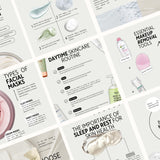 50 Canva Instagram Templates for Skincare Beauty Bloggers PLR & MRR