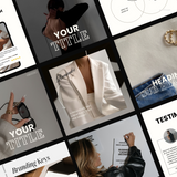 Aesthetic Instagram Canva Templates Bundle: 50 Instagram Post + 50 Stories