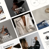 Aesthetic Instagram Canva Templates Bundle: 50 Instagram Post + 50 Stories