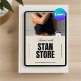 Stan Store Guide with MRR & PLR Rights | 40-Page Editable Canva Template