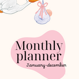 Pregnancy Digital Planner | 35-Page Canva Templates