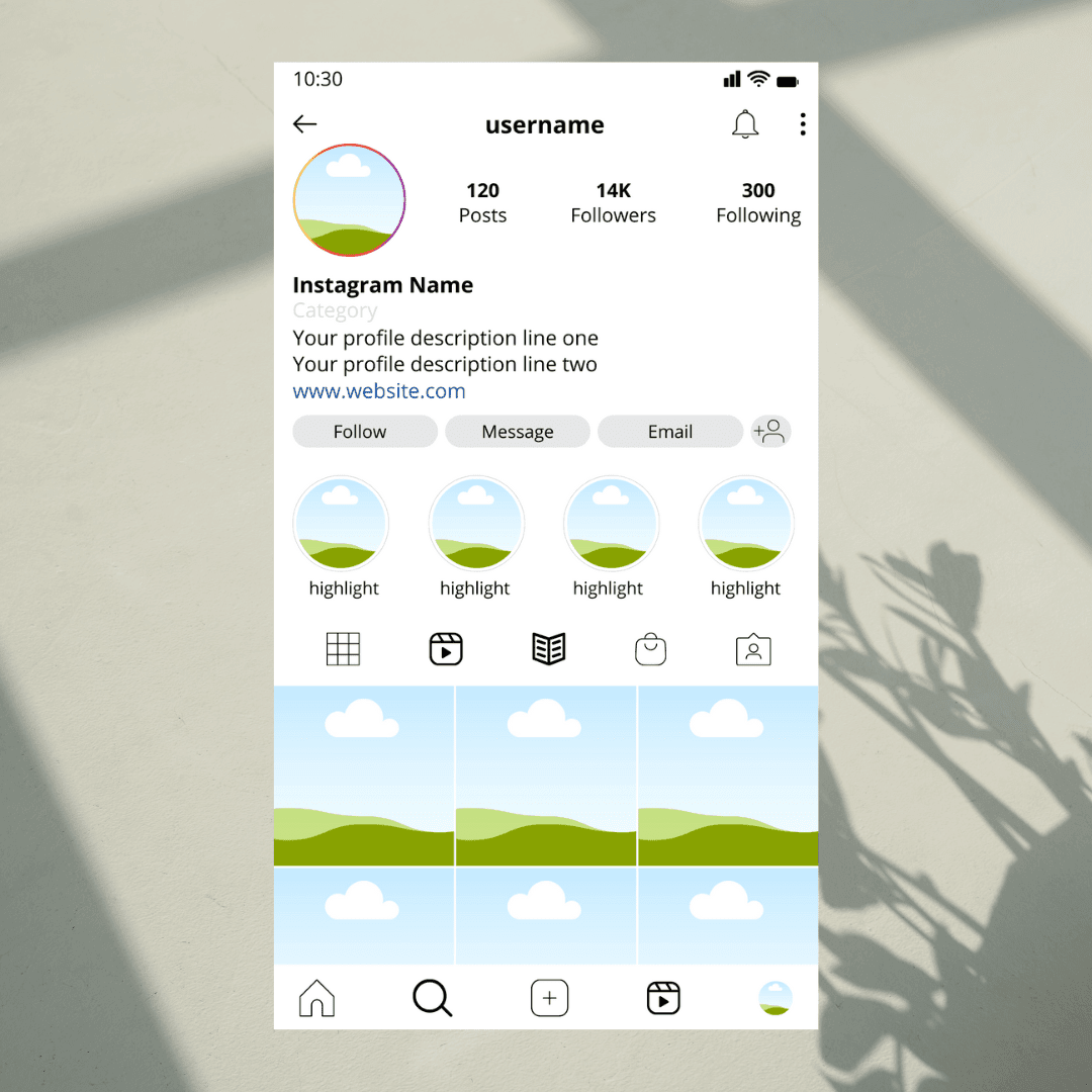 Canva Instagram Mockup Template