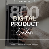 800 Digital Product Ideas with PLR & MRR + Canva Guide PLR