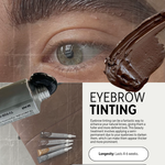 Eyebrow tinting kit by socuteagency with semi-permanent dye and applicators enhancing natural eyebrows