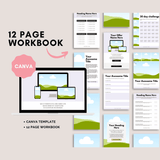 12-Page Workbook Template for Canva socuteagency