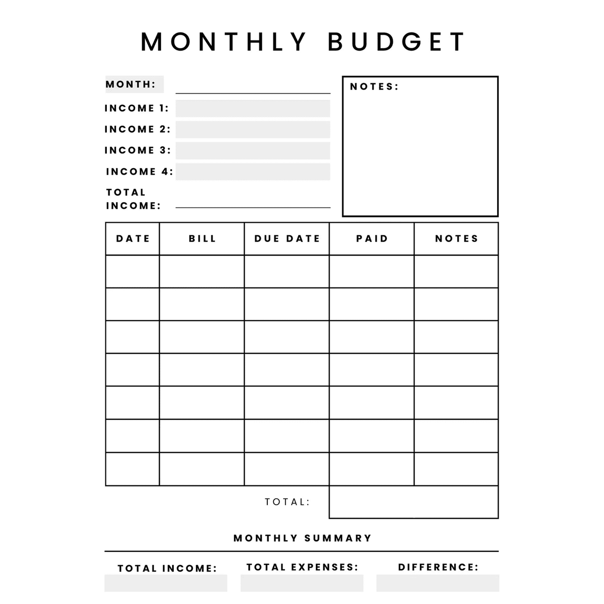 21-Page Ultimate Budget Planner Canva Template | US Letter Size | Personal Finance Organizer socuteagency